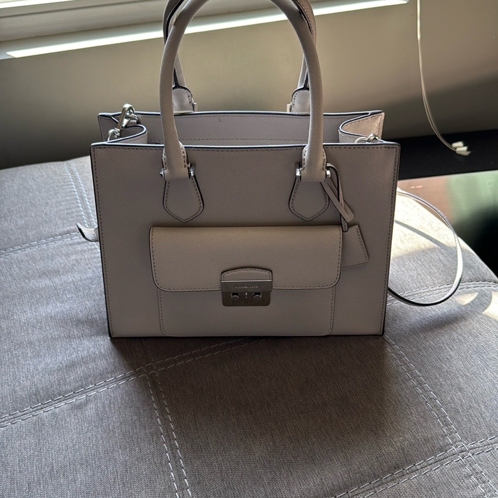 Michael Kors Gray Satchel with Classic Design